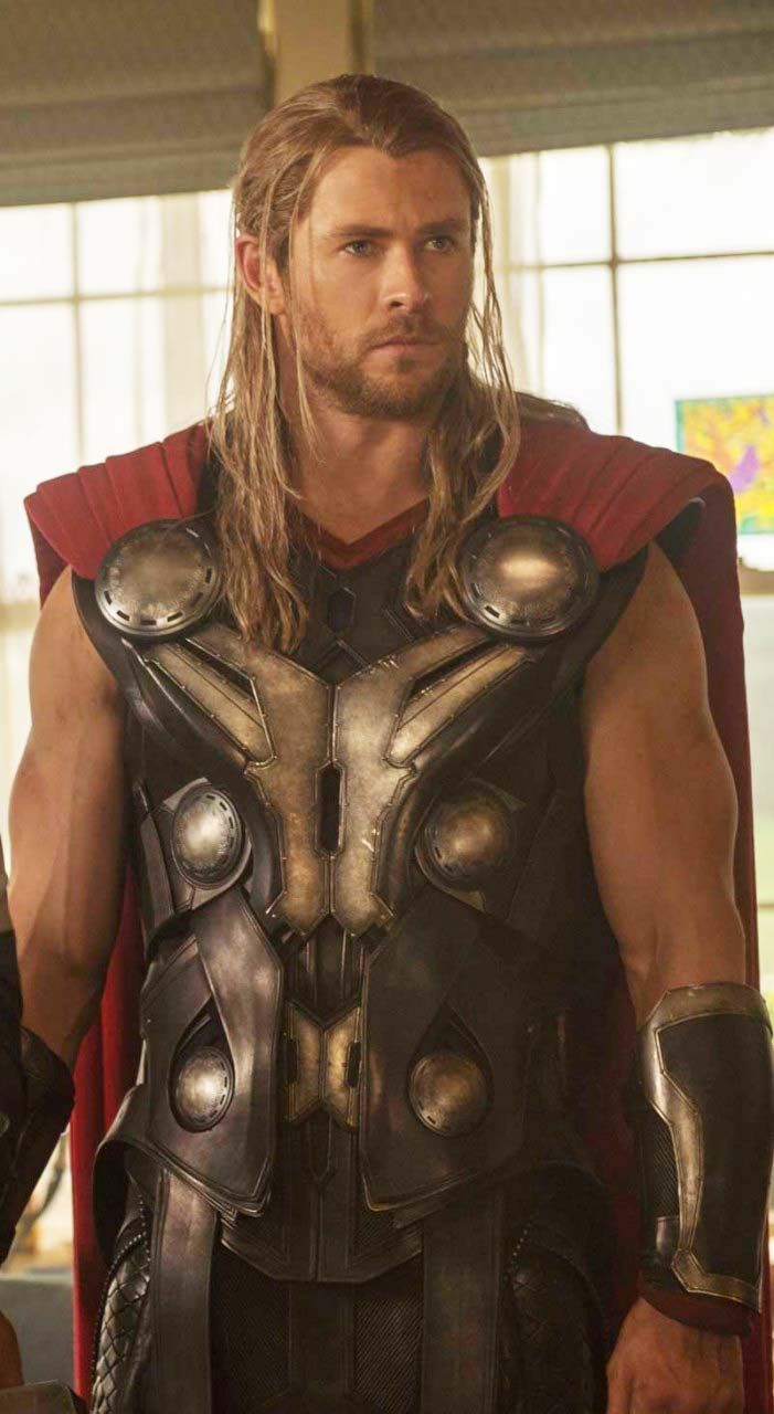 Thor, der Herr des Donners, Kostümweste aus echtem Leder
