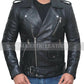 Riverdale Southside Serpientes Gang Negro de Hombre Chaqueta Biker de Piel