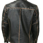Motero Chaqueta de cuero Motera Vintage Viejo brown-bnwt