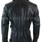 Homme 3/4 Motard Long Cuir de Vache Veste