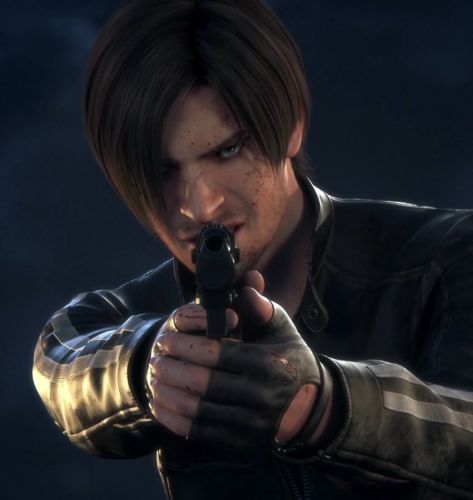 Leon Kennedy Resident Evil Vendetta Cuir Noir Veste-Neuve