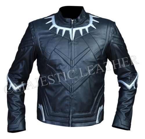 Chadwick Boseman 2018 Black Panther Leather Jacket-BNWT