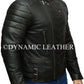 Hombre Club Negro Motero Chaqueta de piel auténtica vintage Ajustado Motos Retro