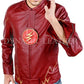 The Flash Series,Decrum Grant Gustin,Barry Allen Real Leather Jacket