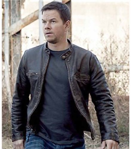 Contraband Mark Wahlberg's Mens Slim Fit REAL Cow Hide Leather Jacket-BNWT