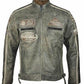 Uomo Vintage Deserto Giacca di pelle da Biker