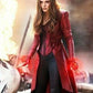 Scarlet-Witch Wanda Maximoff Long Women Leather Costume Jacket Coat