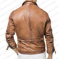 Men Leather Jacket Brown Slim Fit Style Biker Leather Jacket