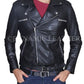 The Walking Dead Negan Jeffrey Dean Morgan Black Leather Jacket