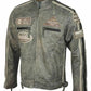 Uomo Vintage Deserto Giacca di pelle da Biker