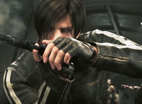 Leon Kennedy Resident Evil Vendetta Cuir Noir Veste-Neuve