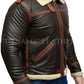 Resident Evil 4 Leon Kennedy Shearling Lederjacke