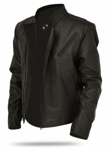 IRON MAN TONY STARK ECHT ECHT LEDER SLIM FIT HOT BIKER RIDER LEDERJACKE