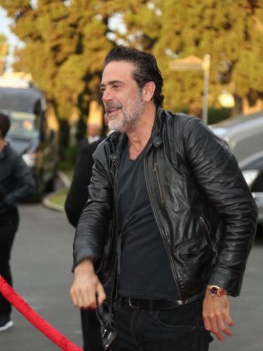 The Walking Dead, Negan , Jeffrey Dekan Morgan, schwarz, Lederjacke