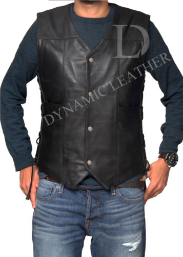 THE WALKING DEAD GOVERNOR - DARYL DIXON ANGEL WINGS LEATHER VEST JACKET