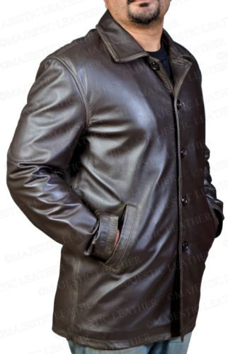 Supernatural Dean Winchester Marrón RUB Buff ENVEJECIDO CUERO VACUNO Chaqueta