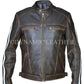 LEON KENNEDY RESIDENT EVIL VENDETTA Cuero Negro chaqueta-bnwt