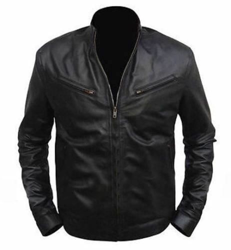 Hombre Fast And Furious 6 Vin Diesal Chaqueta de Cuero