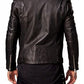 Men Leather Jacket Black Slim Fit Biker Genuine Lambskin Jacket