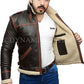 Resident Evil 4 Leon Kennedy Shearling Leather Jacket
