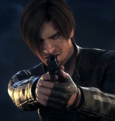 Leon Kennedy Resident Evil Vendetta schwarze Lederjacke, Neu im Sortiment