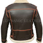 Resident Evil 4 Leon Kennedy Shearling Leather Jacket
