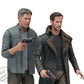 Blade Runner 2 Ryan Gosling Faux Shearling Real Black Leather Long Coat