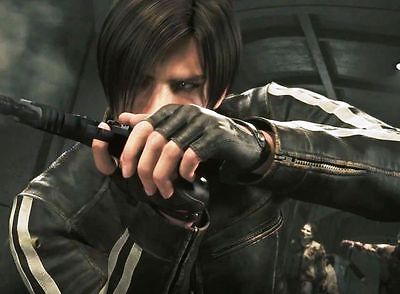 Leon Kennedy Resident Evil Vendetta schwarze Lederjacke, Neu im Sortiment