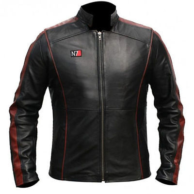 MASS EFFECT 3 - N7 COMMANDER SHEPARD STILVOLLE LEDERJACKE