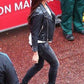 Victoria Beckham Womens Black Biker Motorcycle Slimfit Leather Jacket-BNWT
