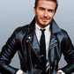 MEN'S SLIM FIT BLACK BIKER  REAL LEATHER JACKET-BNWT