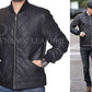 David Beckham Mens GENUINE quilted leather bomber jacket-BNWT