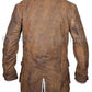 Men's Bane Dark Knight Rises Genuine Cow Hide Leather Buffing Brown Trench Coat