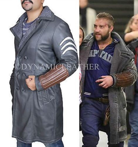 Suicide Squad, Jai Courtney, Captain Boomerang, Real Leather Coat