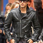 Jared Leto Sucide Squad's Hero Men's Black Biker Leather Jacket
