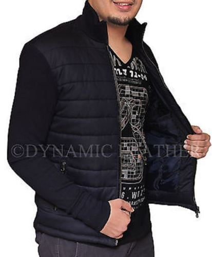 SPECTRE James Bond knitted sleeve bomber jacket - Daniel Craig Bomber Jacket