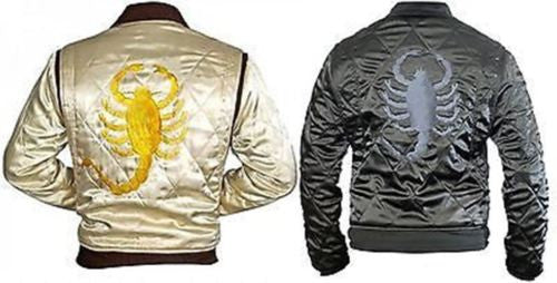 Drive Movie Ryan Gosling Slim Fit Trucker Scorpion Men's Satin Costume Jacket