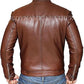New Men's Biker Hunt Motorcycle Brown Real leather jacket - BNWT