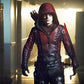 Arrow Arsenal Red Colton Haynes Hooded Real Leather Costume Jacket