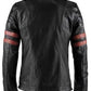 Fight Club Retro Hybrid Mayhem Brad Pitt Black Biker Jacket