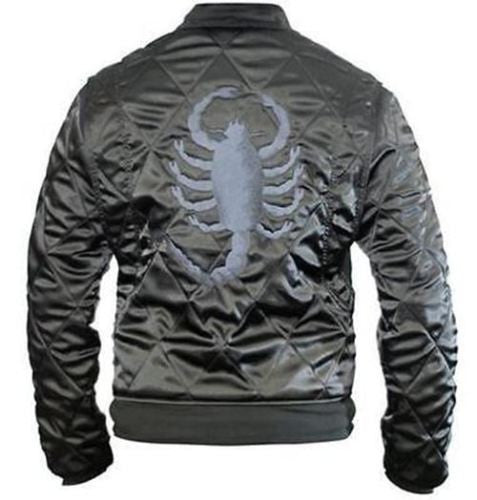 Drive Movie Ryan Gosling Slim Fit Trucker Scorpion Men's Satin Costume Jacket