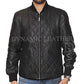 David Beckham Mens GENUINE quilted leather bomber jacket-BNWT