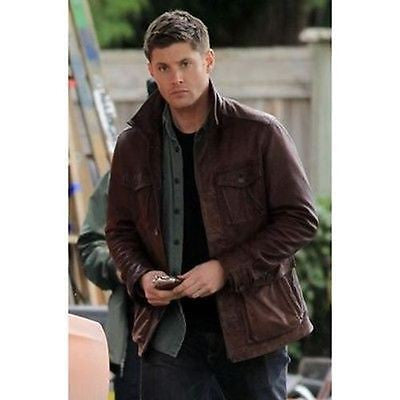 Men's Distressed Supernatural Season 7 Genuine Leather Jacket/Coat