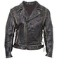 Terminator Arnold Brando Schwarze, stylische Rindslederjacke für Herren 