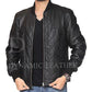 David Beckham Mens GENUINE quilted leather bomber jacket-BNWT