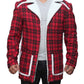 Deadpool Wade Wilson Ryan Reynolds Red Shearling Men Fashion Coat Jacket