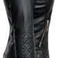 New Women's Biker Black Real Leather Jacket