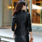 New Top Notched Black Ladies Slim Fit Formal Wear Blazer Coat