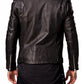 Men's Leather Jacket Black Slim fit Biker genuine lambskin jacket