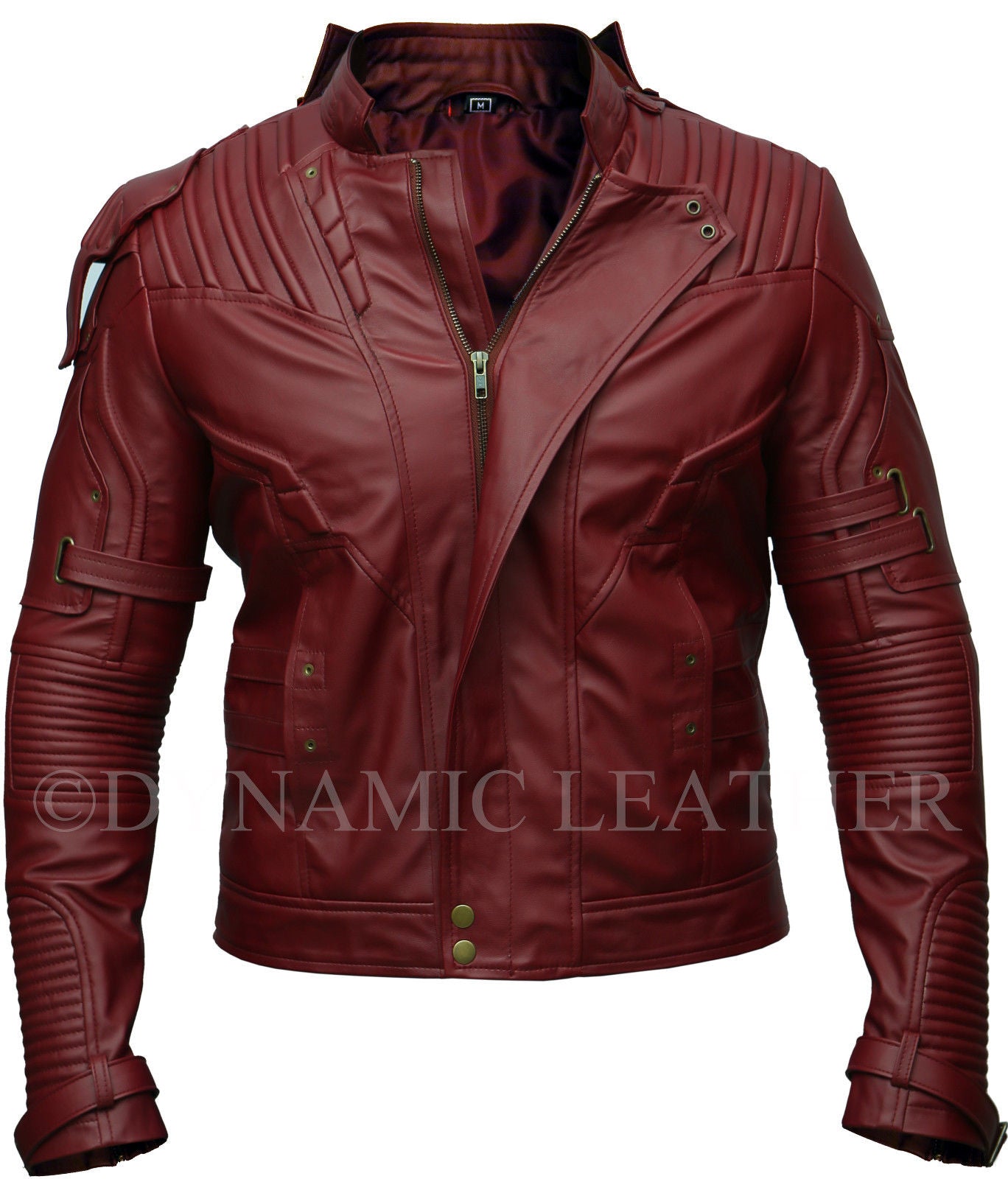 Guardians of the Galaxy 2 Star Lord Chris Pratt Maroon Faux Leather Jacket
